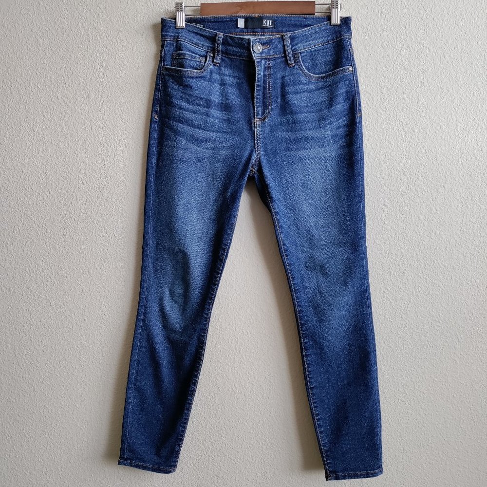 Kut from the Kloth Women’s Donna High Rise Ankle Skinny Medium Wash Jeans Size 4